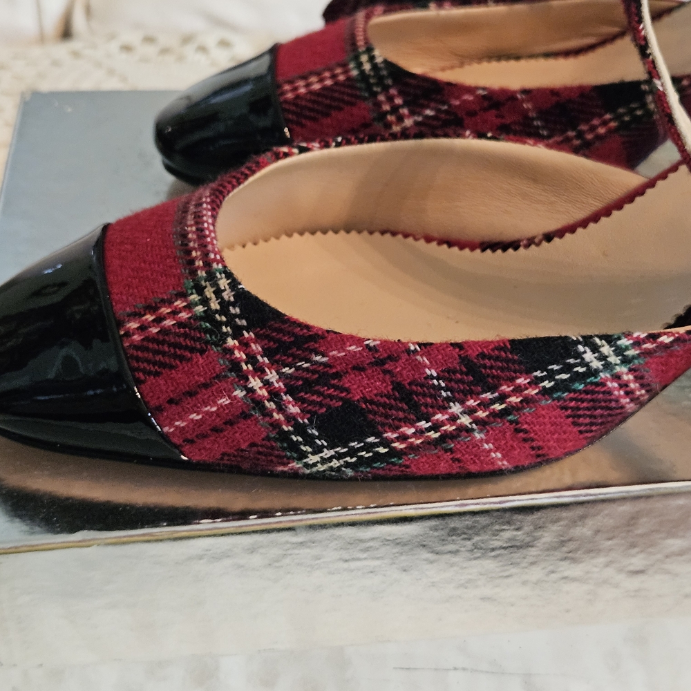 J.Crew Plaid Maryjanes New in Box Perfect For Holidays!